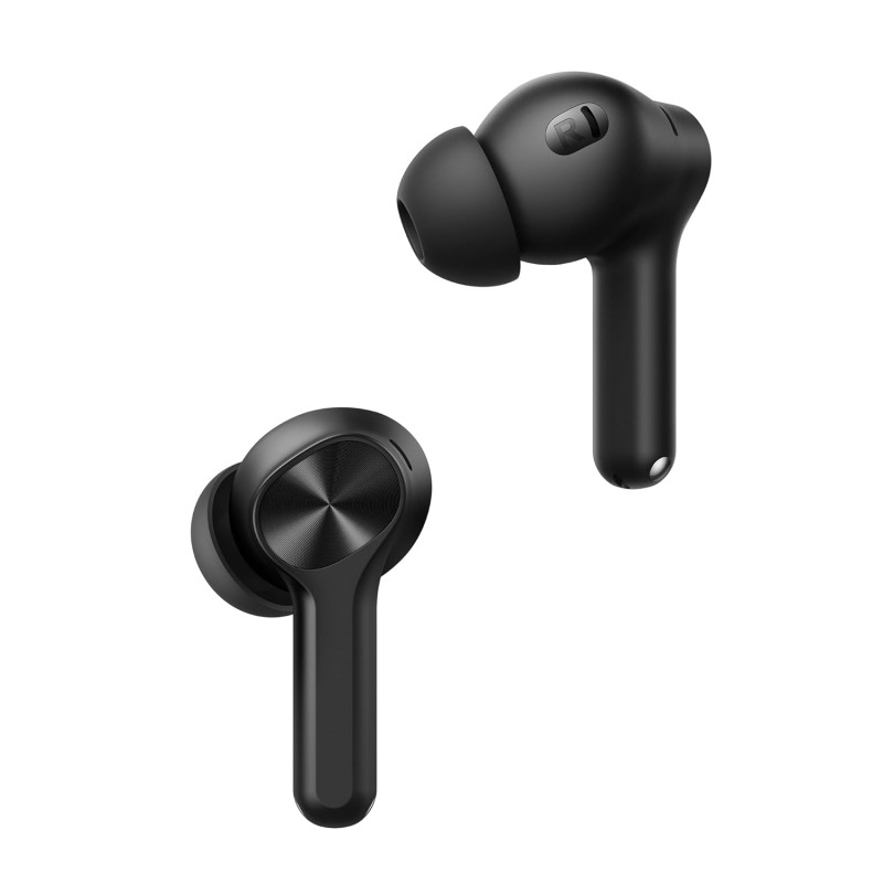 realme Buds T200 Lite Bluetooth in Ear Earbuds,4 Mic, AI ENC for Calls,48 Hours Total Playback (Volt Black) RMA2415-A