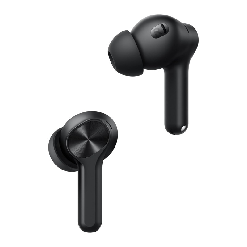 realme Buds T200x True Wireless Earbuds with 12.4mm Dynamic Bass Drivers, 25 dB ANC, Quad Mic (Pure Black) RMA2415-A