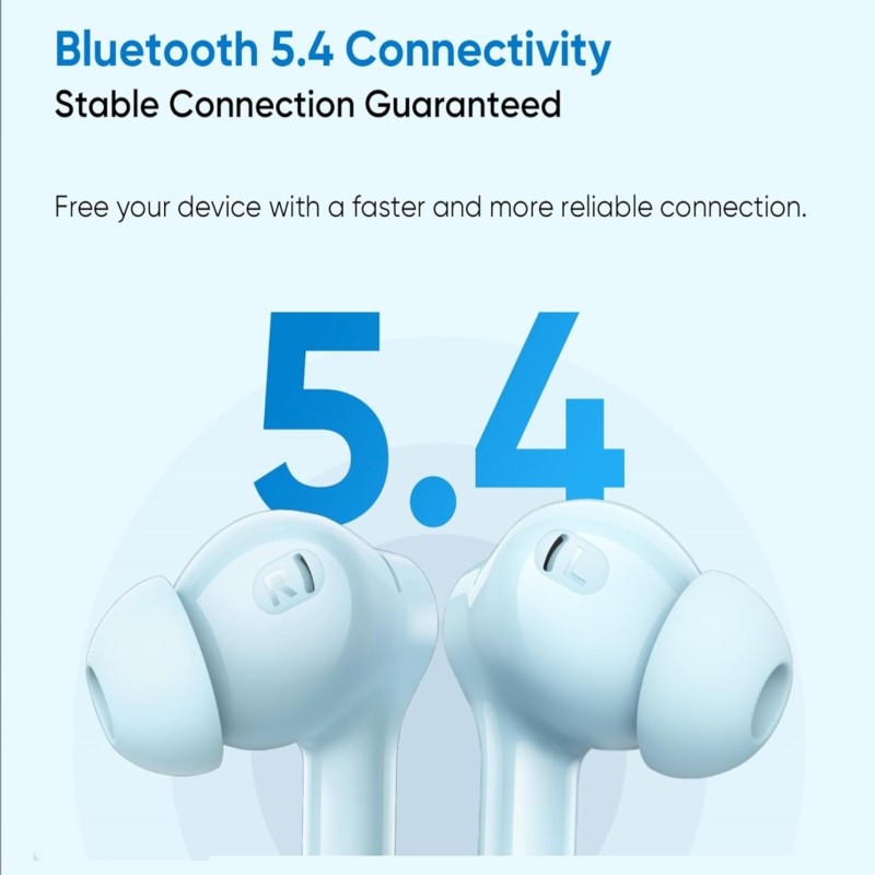 realme Buds T200x True Wireless Earbuds with 12.4mm Dynamic Bass Drivers, 25 dB ANC, Quad Mic (Pure Black) RMA2415-A
