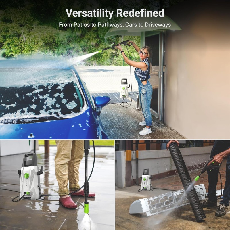 Dylect® Ultra Flow Plus High Pressure Car Washer, 1900W Motor, 140 Bar Pressure, 6.5L/Min Flow Rate DTPWTB1900