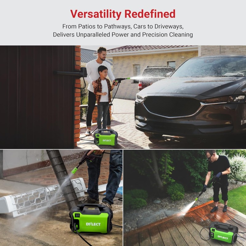 DYLECT® Ultra Clean Plus High Pressure Car Washer, 1800 Watts Motor, 130 Bars Pressure, 6.5L/Min Flow Rate Dylect ULTRA Clean