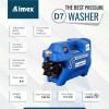 Aimex Electric D7 High Pressure Car Washer Machine, 2200W,150 Bar Pressure with Copper Winding for Cleaning