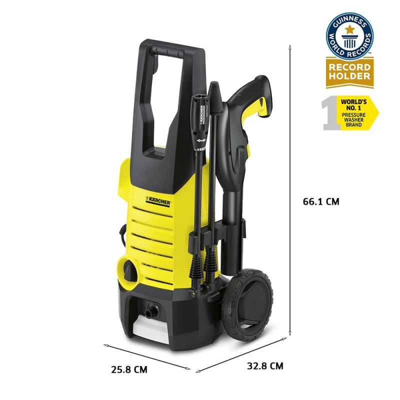Kärcher Karcher K 2.360 High Pressure Washer, 1400W, 120 Bar, 360 l/h Flow Rate, 6m Hose Pipe, Portable, Powerful