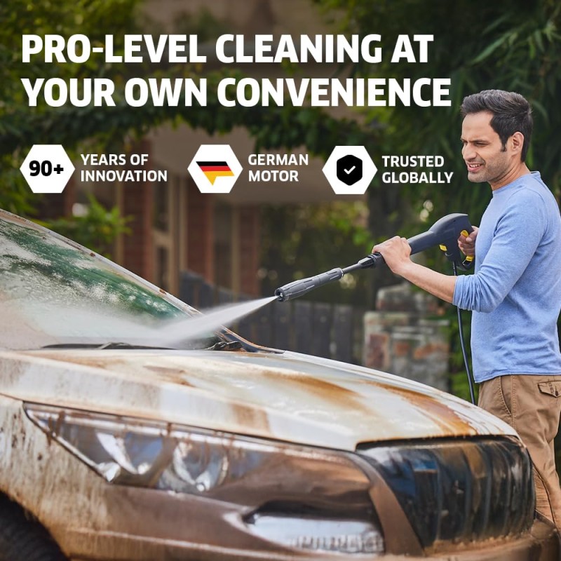 Kärcher Karcher K 2.360 High Pressure Washer, 1400W, 120 Bar, 360 l/h Flow Rate, 6m Hose Pipe, Portable, Powerful