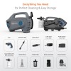 Amazon Basics Pressure Washer 1800W, 105 Bar, 6.5 L/min Flow, 5m Power Cord, 10m Hose, Copper Winding Motor AB1800H105