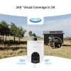 EZVIZ CS-H8C PoE 3MP 2K Pan-Tilt Smart Home Camera | Full Color Night Vision up to 30 m | AI Human Detection & Auto-Tracking