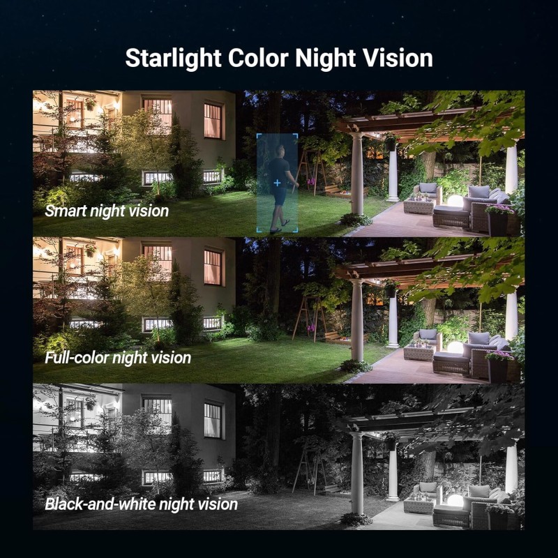 EZVIZ CS-H8C PoE 3MP 2K Pan-Tilt Smart Home Camera | Full Color Night Vision up to 30 m | AI Human Detection & Auto-Tracking