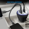 MOZEN by Amkette 81W Car Charger Type C 45W PD + USB-A 36W QC Dual Port Car Charger CQC09