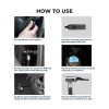 GoMechanic Digital Tyre Inflator for Car - 150 psi, 12V DC Portable Air Pump/Compressor with Digital Tyre Pressure Gauge