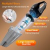 UN1QUE Cordless Vacuum Cleaner for Car Use | Home Use, 8000Pa Suction Portable Rechargeable Car Vacuum Cleaner (Grey) vc500-dark grey