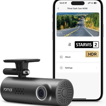 70mai M200 HDR DashCam 3, STARVIS 2 IMX662, 1080P with HDR Imaging, F1.8 Large Aperture, MaiColor