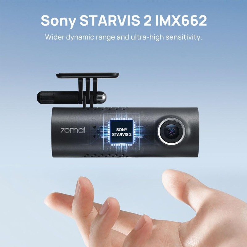 70mai M200 HDR DashCam 3, STARVIS 2 IMX662, 1080P with HDR Imaging, F1.8 Large Aperture, MaiColor