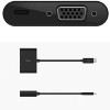 Belkin AVC001btBK USB-C to VGA Adapter + Charge - 1080p, Black