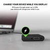 Belkin AVC001btBK USB-C to VGA Adapter + Charge - 1080p, Black