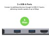 Belkin USB C Hub, 5-in-1 Multiport Adapter Dock with 4K Hdmi, 2 X USB A 3.1, Sd Card Slot and Microsd for MacBook Pro, Air, Ipad Pro, Xps and More