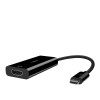 Belkin USB-C to HDMI Adapter - Black | High-Speed 4K Ultra HD Video Output Converter | USB Type-C to HDMI Display Cable for Laptop, MacBook, Tablet &
