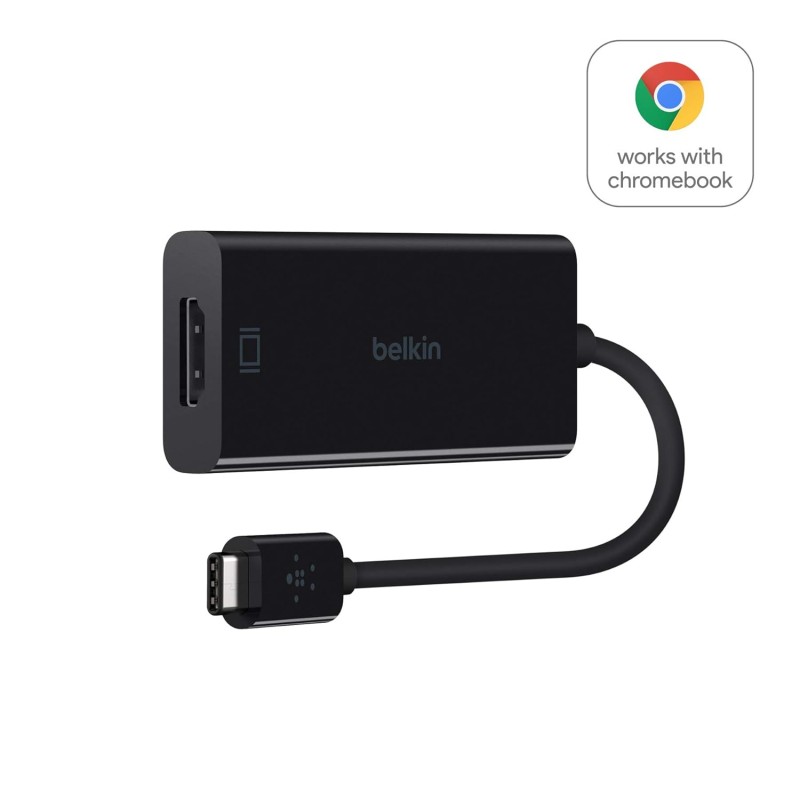 Belkin USB-C to HDMI Adapter - Black | High-Speed 4K Ultra HD Video Output Converter | USB Type-C to HDMI Display Cable for Laptop, MacBook, Tablet &