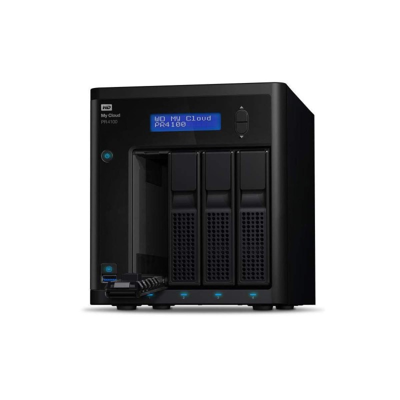 Western Digital (WD) WD 24TB My Cloud PR4100 Pro Series Media Server with Transcoding_ NAS - Network Attached Storage - Intel Pentium N3710 Quad-core