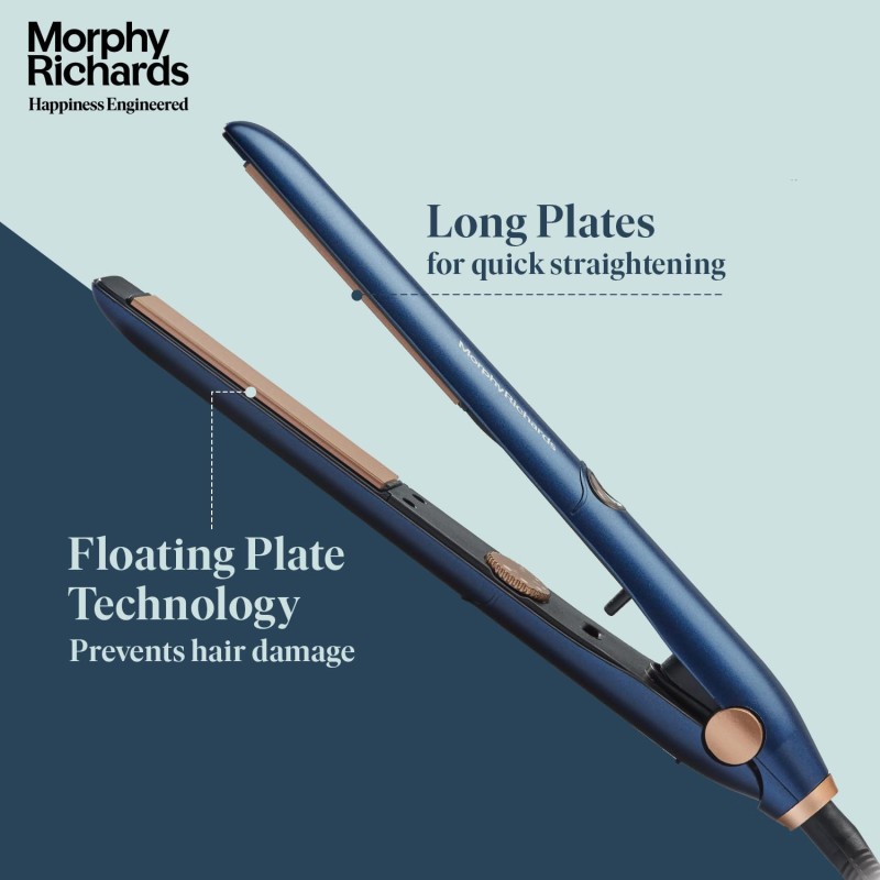 Morphy Richards Estella Hs2500 Temp Control Hair Straightener|5 Temp Settings 120-220°C|Keratin Ceramic Plates 340042