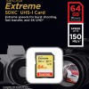 SanDisk Extreme SD 64GB Card Works with Canon Mirrorless Camera EOS R5 C 150MB/s (SDSDXV6-064G-GNCIN)