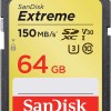 SanDisk Extreme SD 64GB Card Works with Canon Mirrorless Camera EOS R5 C 150MB/s (SDSDXV6-064G-GNCIN)