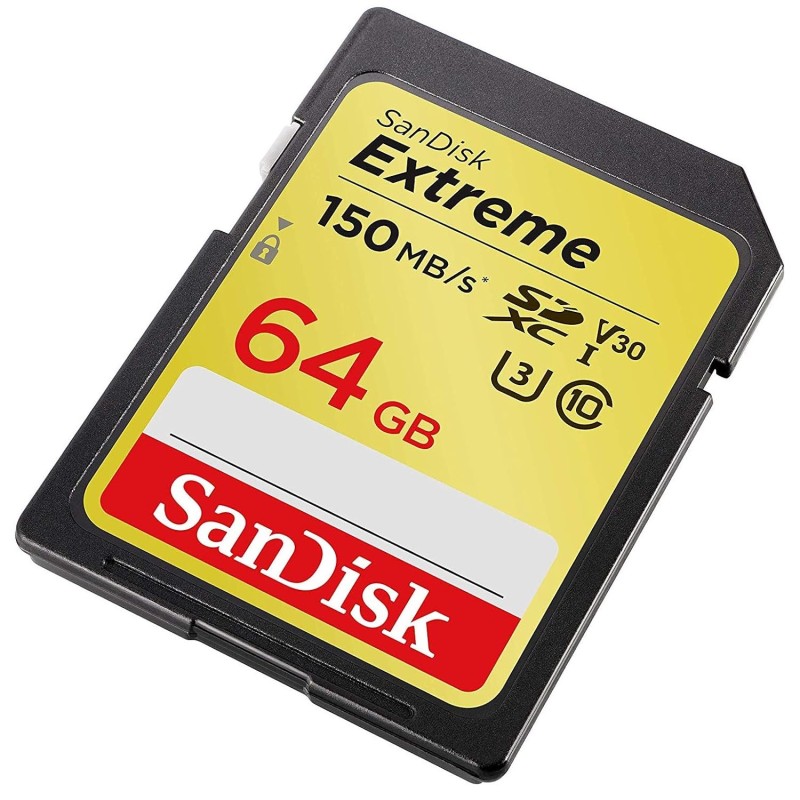 SanDisk Extreme SD 64GB Card Works with Canon Mirrorless Camera EOS R5 C 150MB/s (SDSDXV6-064G-GNCIN)