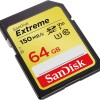 SanDisk Extreme SD 64GB Card Works with Canon Mirrorless Camera EOS R5 C 150MB/s (SDSDXV6-064G-GNCIN)