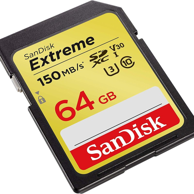 SanDisk Extreme SD 64GB Card Works with Canon Mirrorless Camera EOS R5 C 150MB/s (SDSDXV6-064G-GNCIN)
