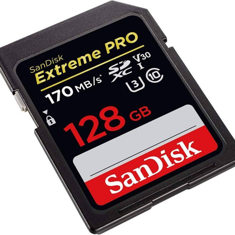SanDisk 128GB Extreme PRO UHS-I SDXC Memory Card | Up to 200MB/s Read & 90MB/s Write Speed | Class 10 U3 V30