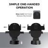 Amkette iGrip Drive Compact Car Mobile Holder, Mobile Holder for car Dashboard & Windshield with 360 Rotation, One-Touch Lock&Release