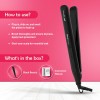 Ikonic Black Beauty Hair Straightener For Women, Ceramic Coated Floating Plates Handle Lock Feature Instant Heat Up Techonoly, Super Slim and Light