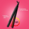 Ikonic Black Beauty Hair Straightener For Women, Ceramic Coated Floating Plates Handle Lock Feature Instant Heat Up Techonoly, Super Slim and Light