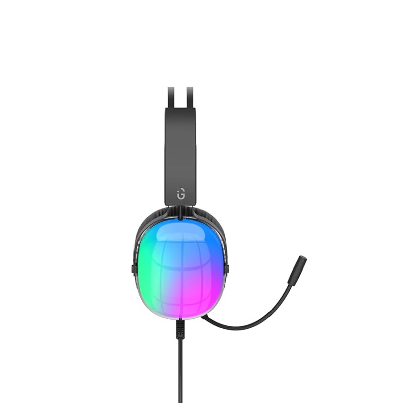 iGear Falcon Wired Gaming Headphone with Active Noise Cancellation(ANC)|RGB Headphone with 360° Mic|50mm Audio Driver|Mutijack 2m Wire|Univesally Compatible with iOS,Android,Windows,Xbox,Play Station