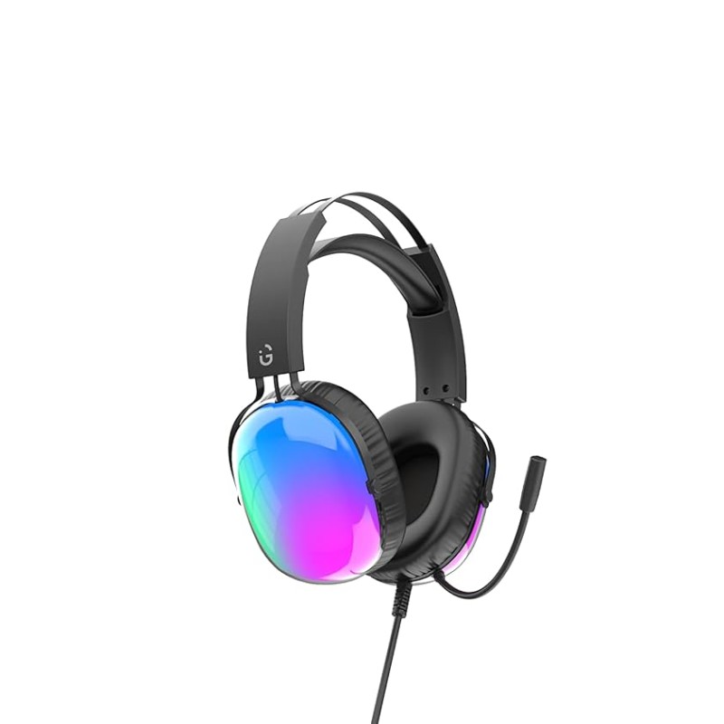 iGear Falcon Wired Gaming Headphone with Active Noise Cancellation(ANC)|RGB Headphone with 360° Mic|50mm Audio Driver|Mutijack 2m Wire|Univesally Compatible with iOS,Android,Windows,Xbox,Play Station