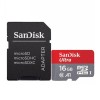 Sandisk 16GB Class 10 Ultra MicroSD UHS-A1 Card with Adapter (SDSQUAR-016G-GO61A)