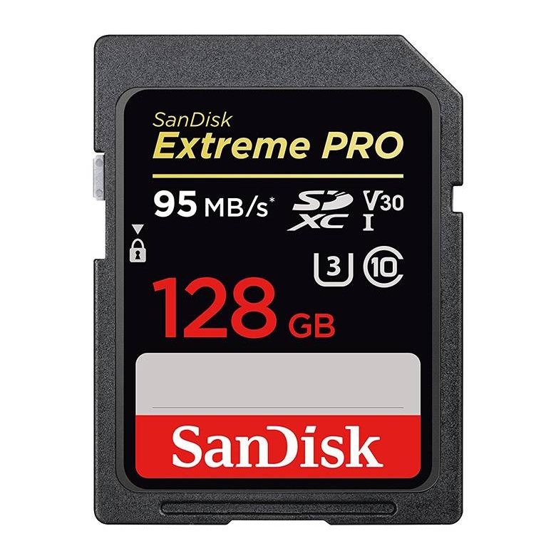 SanDisk UHS-1 U3 extreme pro 128 GB SDXC Class 10 95 MB/s  Memory Card Compatible with Camera