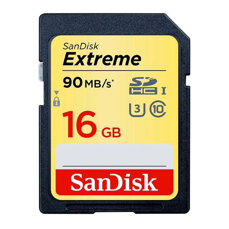 SanDisk Extreme16GB SDHC 90MB Memory Card