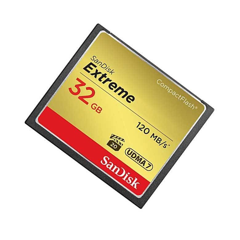 SanDisk Extreme 32GB CompactFlash Memory Card UDMA 7 Speed Up To 120MB/s