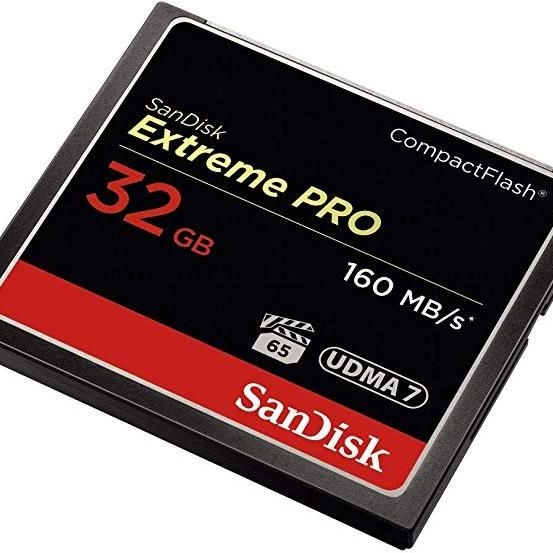 SanDisk 32GB Extreme Pro CompactFlash Memory Card (160MB/s)