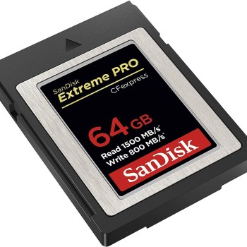 SanDisk Extreme Pro Cfexpress Type B Card,1500 MB/s R & 800 MB/s W, Black, 64GB