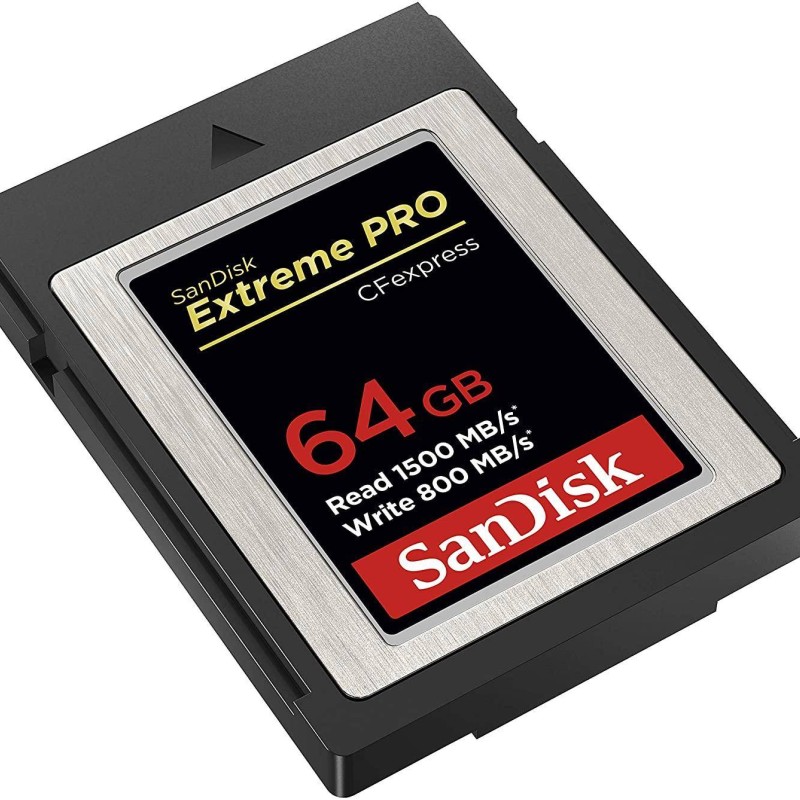 SanDisk Extreme Pro Cfexpress Type B Card,1500 MB/s R & 800 MB/s W, Black, 64GB