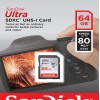 SanDisk Ultra 64GB Class 10 UHS-I SDXC Memory Card (SDSDUNC-064G-GN6IN) (80 MB/s)