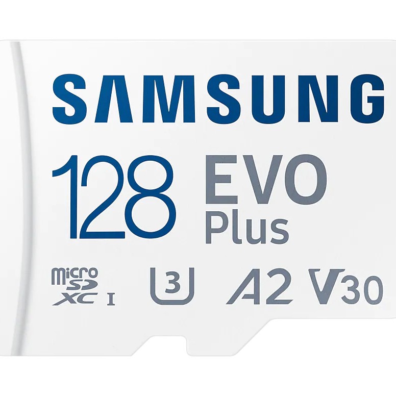 Samsung EVO Plus 128GB Micro SDXC w/SD Adaptor, Up-to 160MB/s, Expanded Storage Memory Card, MB-MC128SA/IN