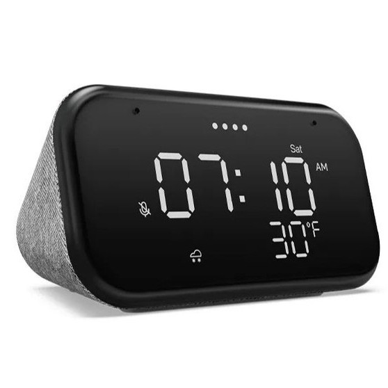Lenovo Smart Clock Essential with Google Assistant Smart Speaker (Hemp Grey)
