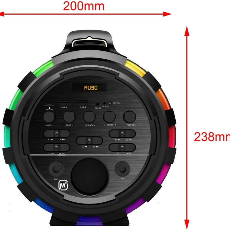 Matata MTMP110 15 W Bluetooth Party Speaker (Black, 2.0 Channel)