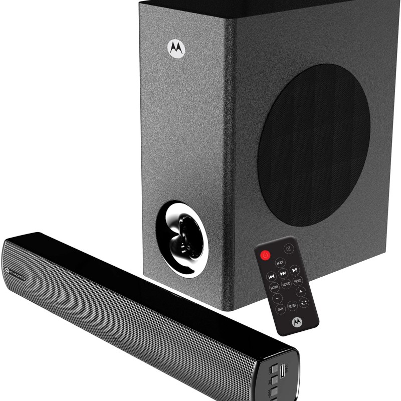 MOTOROLA AmphisoundX Vibe 50 W Bluetooth Soundbar (Black, 2.1 Channel)