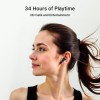 pTron Bassbuds Astra in-Ear TWS Earbuds w/Stereo Sound, 34Hrs Playtime, Stereo Calls (Black)