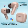 pTron Bassbuds Duo in-Ear Wireless Earbuds with Immersive Sound,32Hrs Playtime,Clear Calls TWS Earbuds (Brown)