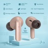 pTron Bassbuds Duo in-Ear Wireless Earbuds with Immersive Sound,32Hrs Playtime,Clear Calls TWS Earbuds (Brown)