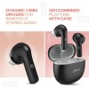 pTron Bassbuds NX TWS Earbuds, TruTalk AI-ENC Calls, 32Hrs Playtime, Immersive Audio, in-Ear Bluetooth 5.3 (Ink Black)